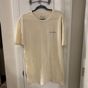 Columbia Men's Light Cream Short Sleeve Tee